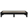 vidaXL Pull-out Day Bed without Mattress Black 2x(75x190) cm