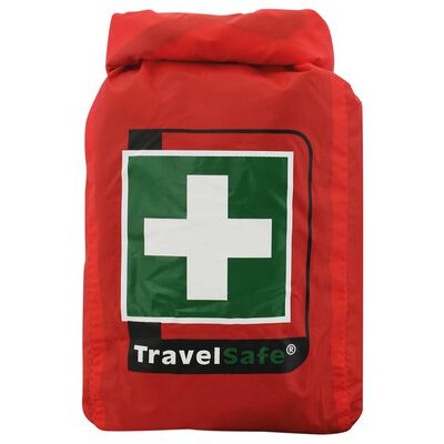 Travelsafe 43 Piece First Aid Kit Globe WP Red