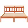 vidaXL Bed Frame Brown 120 x 190 cm Solid Pine Wood