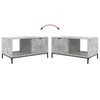 vidaXL Coffee Table Concrete grey 90 x 49 x 46 cm Engineered wood