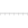 vidaXL Garden Fence with Spear Top Steel 1070x60 cm Black (6x144923)