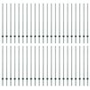vidaXL Embedded Fence Post 44 pcs Green 180 cm Powder-Coated Steel