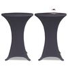 vidaXL Stretch Table Cover 4 pcs 60 cm Anthracite