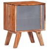 vidaXL Bedside Cabinet Grey 40x30x50 cm Solid Wood