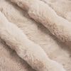 vidaXL Faux Rabbit Fur Blanket 4 pcs Beige 240 x 270 cm Polyester