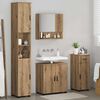 vidaXL Bathroom Furniture Set with Drawer with Door 4 pcs Artisan Oak