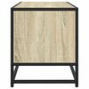vidaXL TV Cabinet Sonoma Oak 80x34.5x40 cm Engineered Wood and Metal