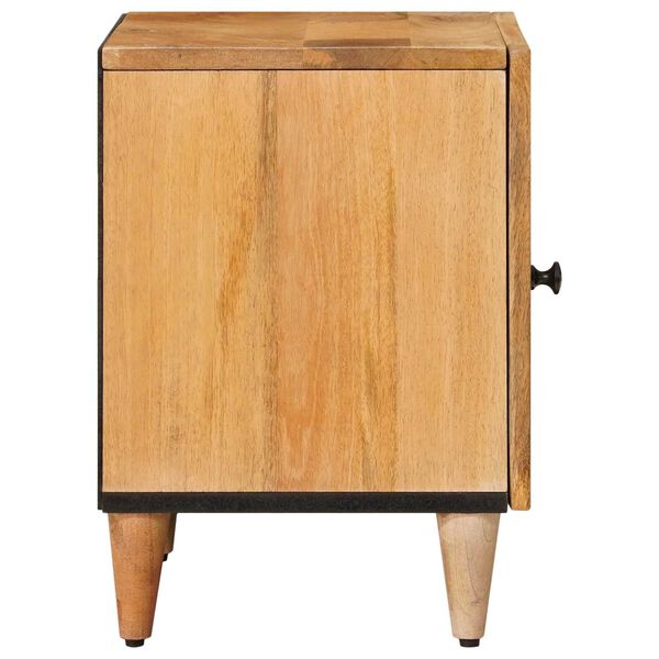 vidaXL Bedside Cabinet Natural 40 x 33.5 x 46 cm Solid Mango Wood