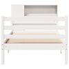 vidaXL Bookcase Bed without Mattress White 90x200 cm Solid Wood Pine
