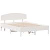 vidaXL Bed Frame without Mattress White 140x190 cm Solid Wood Pine
