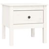 vidaXL Side Tables 2 pcs White 50x50x49 cm Solid Wood Pine