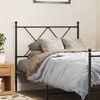 vidaXL Metal Replace Headboard Black 90cm