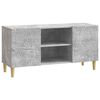 vidaXL TV Cabinet 102 x 34.5 x 50 cm Concrete Grey Engineered Wood