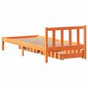vidaXL Bed Frame without Mattress Wax Brown 100x200 cm Solid Wood Pine