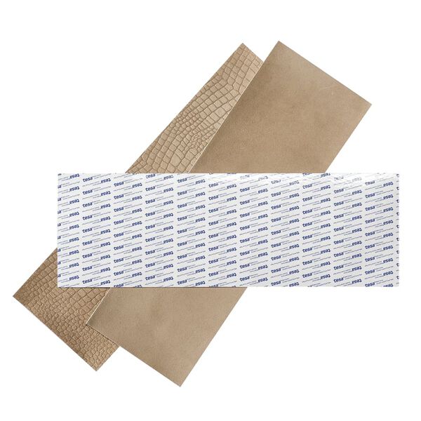 WallArt Leather Tiles Salisbury Sandy Beige 16 pcs