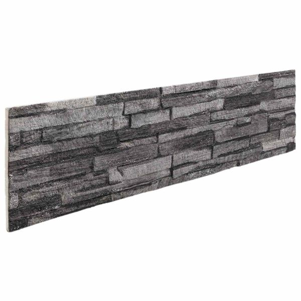 vidaXL Wall Panels 10 pcs Anthracite 100 x 25 cm EPS Foam