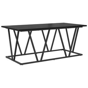 vidaXL Coffee Table Black Oak 100 x 50 x 40 cm