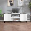 vidaXL Record Cabinet White 121x38x48 cm Engineered Wood