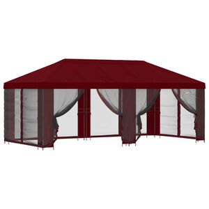 vidaXL Garden Gazebo with Sidewalls 6 x 3 m Burgundy