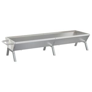 vidaXL BBQ Tray Silver 158x42x31 cm Stainless Steel
