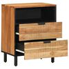 vidaXL Bedside Cabinet Brown 50 x 33 x 62 cm Solid Acacia wood