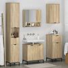 vidaXL Bathroom Furniture Set Sonoma Oak Engineered wood, Metal