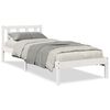 vidaXL Extra Long Bed Frame without Mattress White 100x210 cm