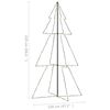 vidaXL Christmas Cone Tree 300 LEDs Indoor and Outdoor 120x220 cm