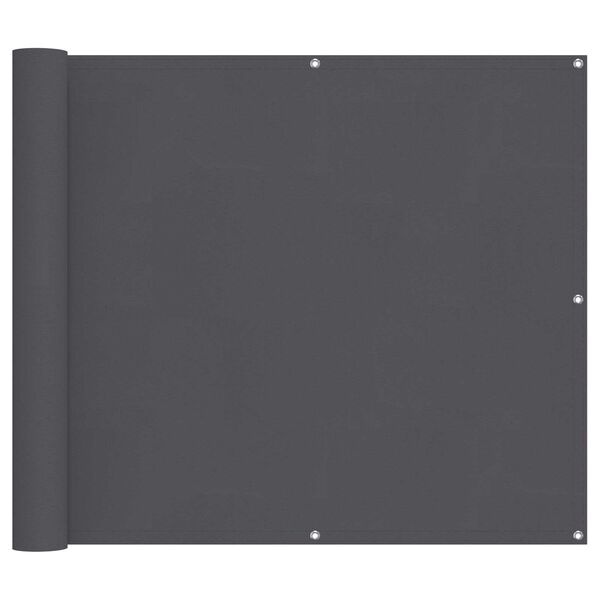 vidaXL Balcony Screen Anthracite 100 x 600 cm Oxford Fabric