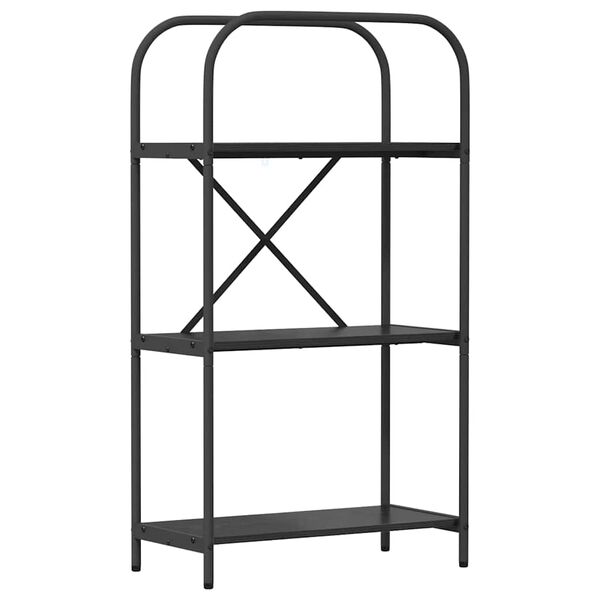 vidaXL Bookshelf Black Oak 60 x 30 x 109 cm Engineered wood