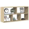 vidaXL Wall Shelf Sonoma Oak 100x25x50 cm Engineered Wood