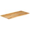 vidaXL Table Top Live Edge 110x60x2.5 cm Solid Wood Mango