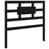 vidaXL Bed Headboard | Black | Solid Pine Wood | 80.5x4x100 cm