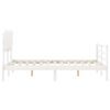 vidaXL Bed Frame without Mattress White 120x200 cm Solid Wood