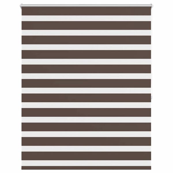 vidaXL Zebra blind 120.9x175 cm Fabric Width 116.7 cm coffee