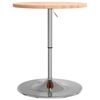 vidaXL Bar Table &Oslash;60x90.5 cm Solid Wood Beech
