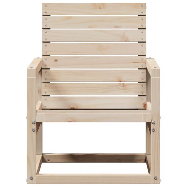 vidaXL Garden Chair 57.5x63x76 cm Solid Wood Pine
