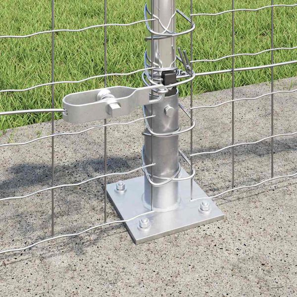 vidaXL Fence Post Other 26 pcs Grey 3.2 x 3.2 x 70 cm Steel