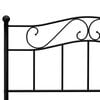 vidaXL Bed Frame without Mattress Black Metal 120x200 cm