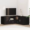 vidaXL Corner Cabinet Black 200x40x45 cm Engineered Wood