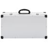 vidaXL CD Case for 80 CDs Aluminium ABS Silver