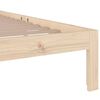 vidaXL Bed Frame without Mattress Solid Wood 100x200 cm