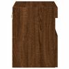 vidaXL TV Wall Cabinet with LED Lights Brown Oak 40x30x40 cm