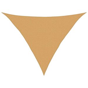 vidaXL Sunshade Sail 160 g/m&sup2; Triangular Sand 2.5x2.5x3.5 m HDPE