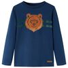 Kids' T-shirt with Long Sleeves Navy Blue 140