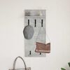 vidaXL Wall-Mounted Coat Rack with Shelf Concrete Grey 40 x 10 x 90 cm