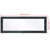 vidaXL Wall Mirror Baroque Style 140x50 cm Black