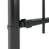 vidaXL Garden Fence Woerden with Spear Top Steel 181x60 cm Black