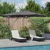 vidaXL Roma Parasol Anthracite 286 x 285 x 270 cm