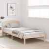 vidaXL Bed Frame with Headboard Natural 90 x 190 cm Solid Pine Wood